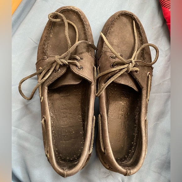 Black Leather Sperry’s - Picture 2 of 4